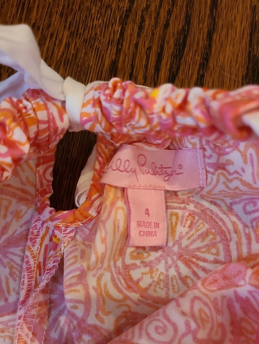 Lilly Pulitzer Bundle Girls Bright Pink & Multi Floral Casual Dress Small 4-5 - Picture 16 of 16